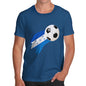 Honduras Football Flag Paint Splat Men's T-Shirt