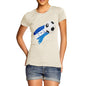 Honduras Football Flag Paint Splat Women's T-Shirt 