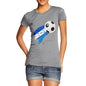 Honduras Football Flag Paint Splat Women's T-Shirt 