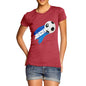 Honduras Football Flag Paint Splat Women's T-Shirt 