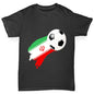 Iran Football Flag Paint Splat Boy's T-Shirt