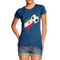 Iran Football Flag Paint Splat Women's T-Shirt 