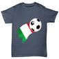 Italy Football Flag Paint Splat Boy's T-Shirt