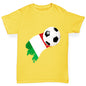 Italy Football Flag Paint Splat Boy's T-Shirt