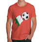 Italy Football Flag Paint Splat Men's T-Shirt