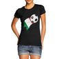 Italy Football Flag Paint Splat Women's T-Shirt 