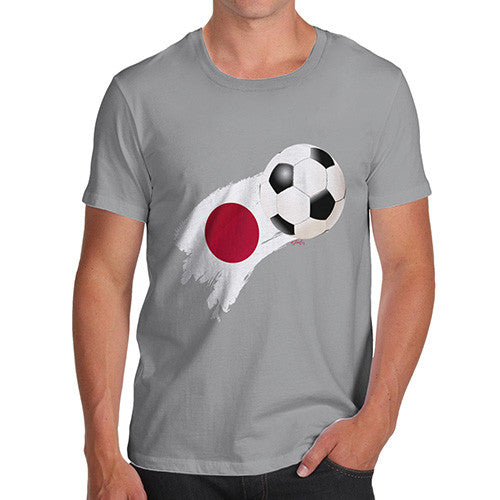 Japan Football Flag Paint Splat Men's T-Shirt