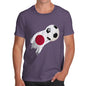 Japan Football Flag Paint Splat Men's T-Shirt