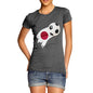 Japan Football Flag Paint Splat Women's T-Shirt 