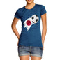 Japan Football Flag Paint Splat Women's T-Shirt 