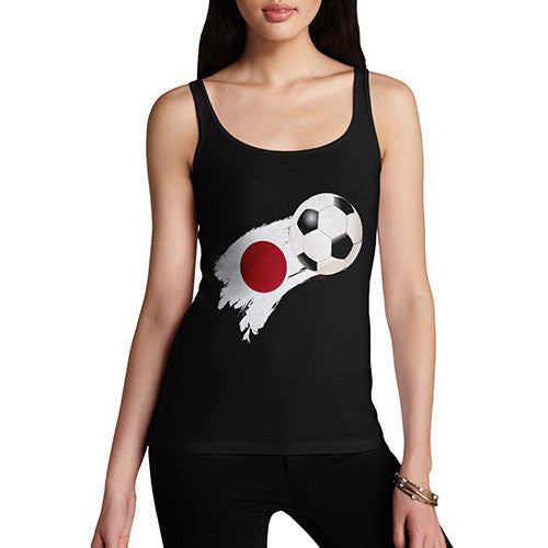 Japan Football Flag Paint Splat Women's Tank Top