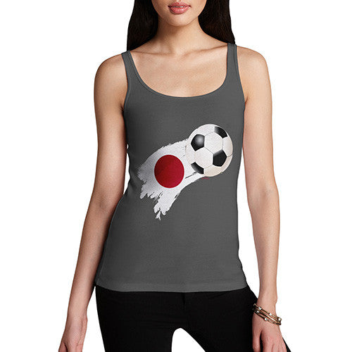 Japan Football Flag Paint Splat Women's Tank Top