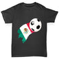 Mexico Football Flag Paint Splat Boy's T-Shirt