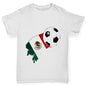 Mexico Football Flag Paint Splat Boy's T-Shirt