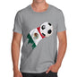 Mexico Football Flag Paint Splat Men's T-Shirt