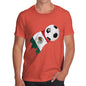 Mexico Football Flag Paint Splat Men's T-Shirt