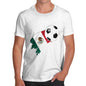 Mexico Football Flag Paint Splat Men's T-Shirt