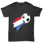 Netherlands Football Flag Paint Splat Boy's T-Shirt