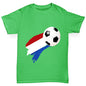 Netherlands Football Flag Paint Splat Boy's T-Shirt