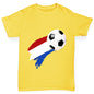 Netherlands Football Flag Paint Splat Boy's T-Shirt