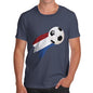 Netherlands Football Flag Paint Splat Men's T-Shirt