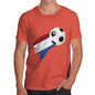 Netherlands Football Flag Paint Splat Men's T-Shirt