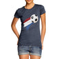 Netherlands Football Flag Paint Splat Women's T-Shirt 