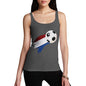 Netherlands Football Flag Paint Splat Women's Tank Top