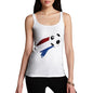 Netherlands Football Flag Paint Splat Women's Tank Top