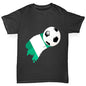 Nigeria Football Flag Paint Splat Boy's T-Shirt