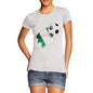 Nigeria Football Flag Paint Splat Women's T-Shirt 