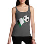 Nigeria Football Flag Paint Splat Women's Tank Top