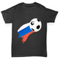 Russia Football Flag Paint Splat Boy's T-Shirt