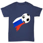 Russia Football Flag Paint Splat Boy's T-Shirt