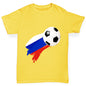 Russia Football Flag Paint Splat Boy's T-Shirt