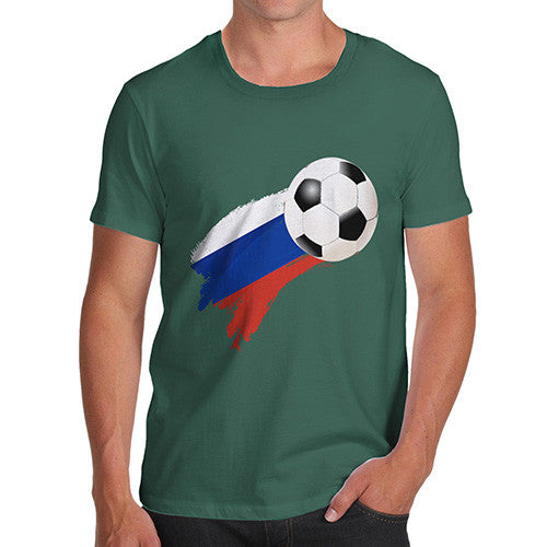 Russia Football Flag Paint Splat Men's T-Shirt