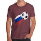 Russia Football Flag Paint Splat Men's T-Shirt