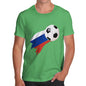 Russia Football Flag Paint Splat Men's T-Shirt