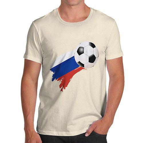 Russia Football Flag Paint Splat Men's T-Shirt