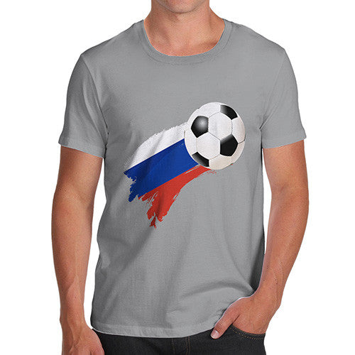 Russia Football Flag Paint Splat Men's T-Shirt