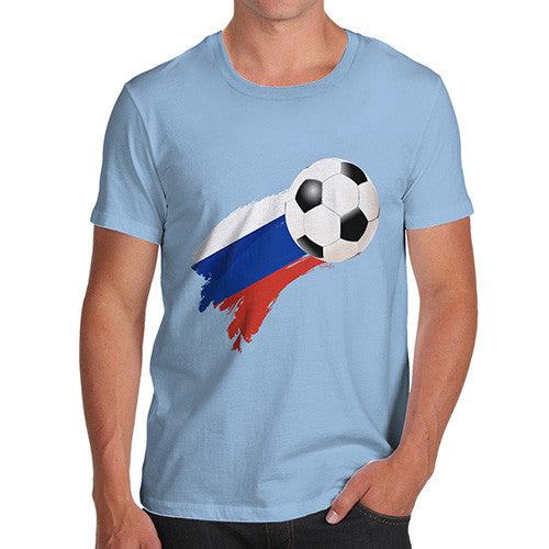 Russia Football Flag Paint Splat Men's T-Shirt