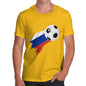 Russia Football Flag Paint Splat Men's T-Shirt