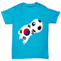 South Korea Football Flag Paint Splat Boy's T-Shirt