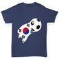 South Korea Football Flag Paint Splat Boy's T-Shirt