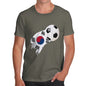 South Korea Football Flag Paint Splat Men's T-Shirt