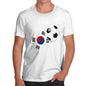 South Korea Football Flag Paint Splat Men's T-Shirt