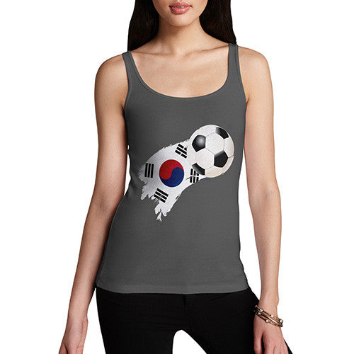 South Korea Football Flag Paint Splat Women's Tank Top