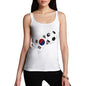 South Korea Football Flag Paint Splat Women's Tank Top