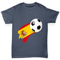 Spain Football Flag Paint Splat Boy's T-Shirt