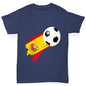 Spain Football Flag Paint Splat Boy's T-Shirt